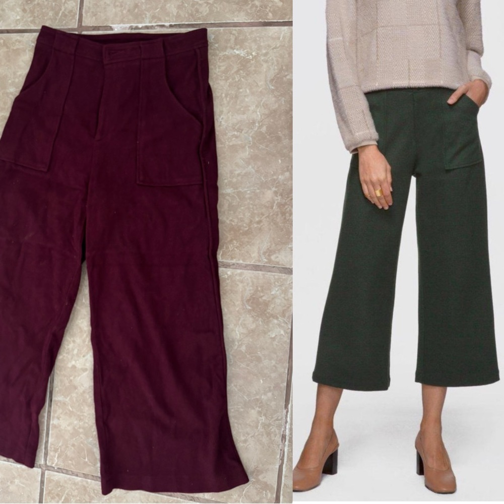 Greylin Women's Burgundy Wide-Leg Pants